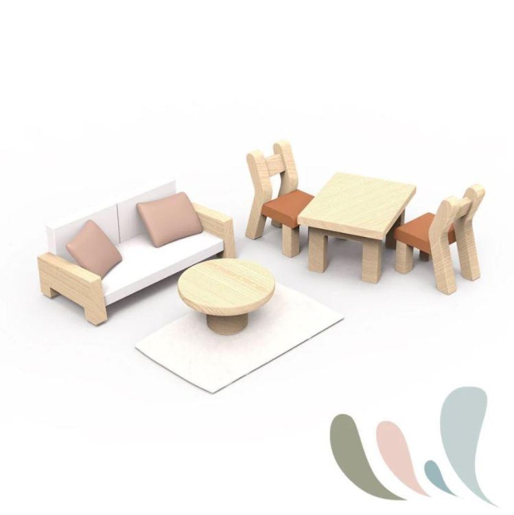 Speedy Monkey Houten Poppenhuis 'Mijn Bloemenhuisje' (SP4000) - SPADT - speelgoed met advies