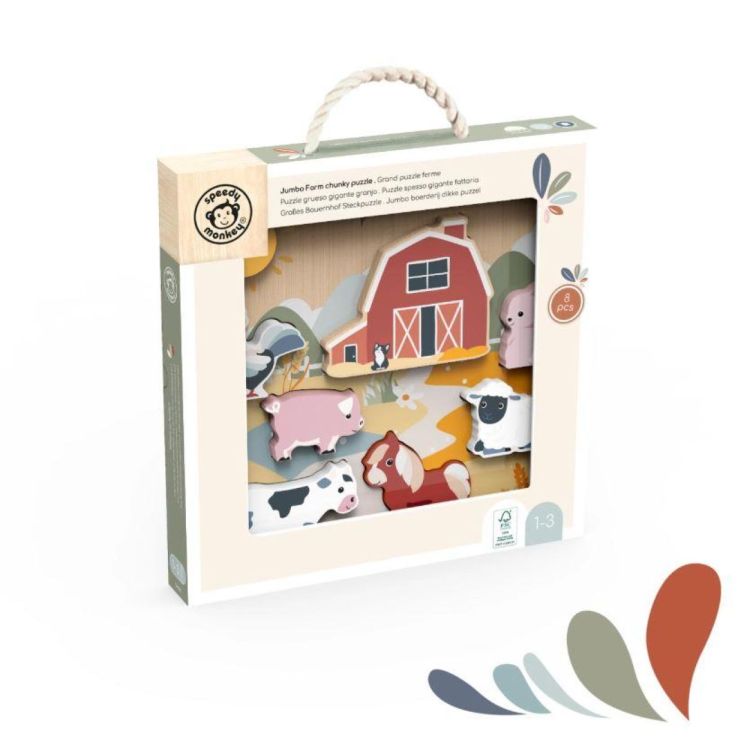 Speedy Monkey Jumbo Puzzel Boerderij (SP6013) - SPADT - speelgoed met advies
