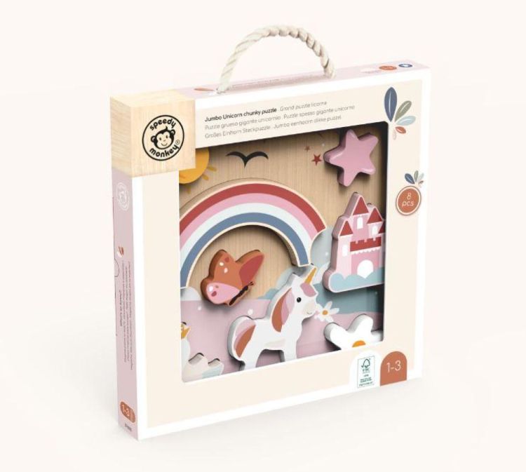 Speedy Monkey Jumbo Puzzel Unicorn (SP6012) - SPADT - speelgoed met advies