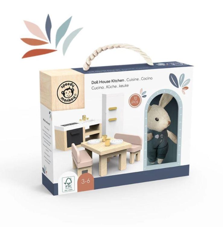 Speedy Monkey Keuken Poppenhuis (SP4003) - SPADT - speelgoed met advies