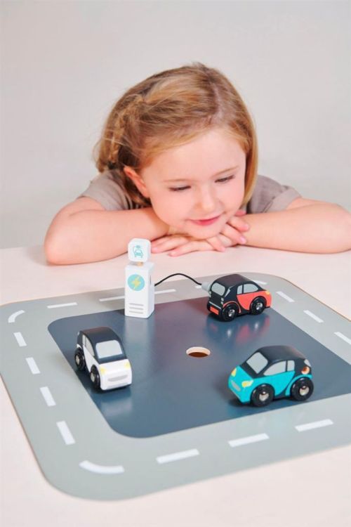 Tender Leaf Toys Elektrische Eco Auto's (4608373) - SPADT - speelgoed met advies