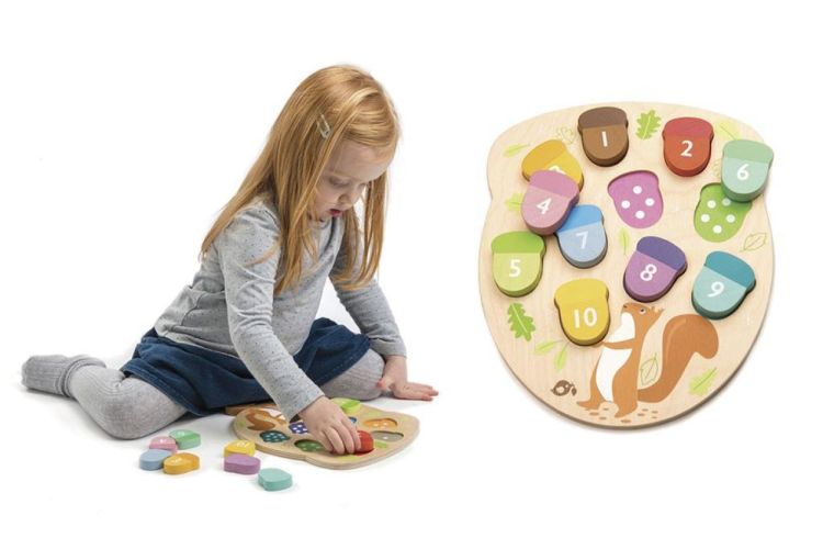 Tender Leaf Toys Hoeveel eikels? (4608415) - SPADT - speelgoed met advies