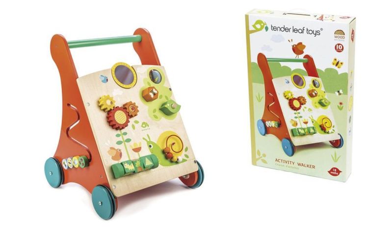 Tender Leaf Toys Houten Activiteiten Loophulp/loopwagen (4608465) - SPADT - speelgoed met advies