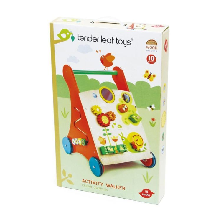 Tender Leaf Toys Houten Activiteiten Loophulp/loopwagen (4608465) - SPADT - speelgoed met advies