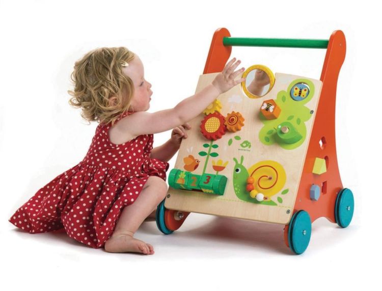 Tender Leaf Toys Houten Activiteiten Loophulp/loopwagen (4608465) - SPADT - speelgoed met advies