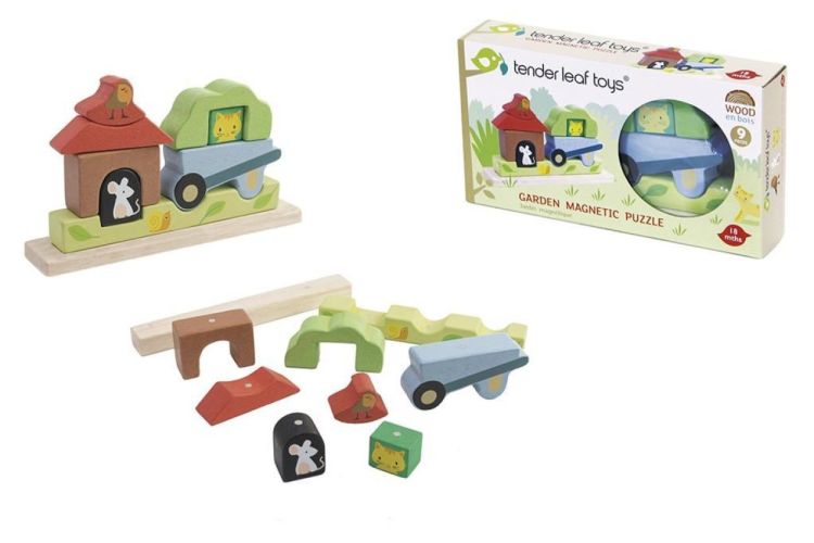 Tender Leaf Toys Houten puzzel Magnetische tuin (4608455) - SPADT - speelgoed met advies