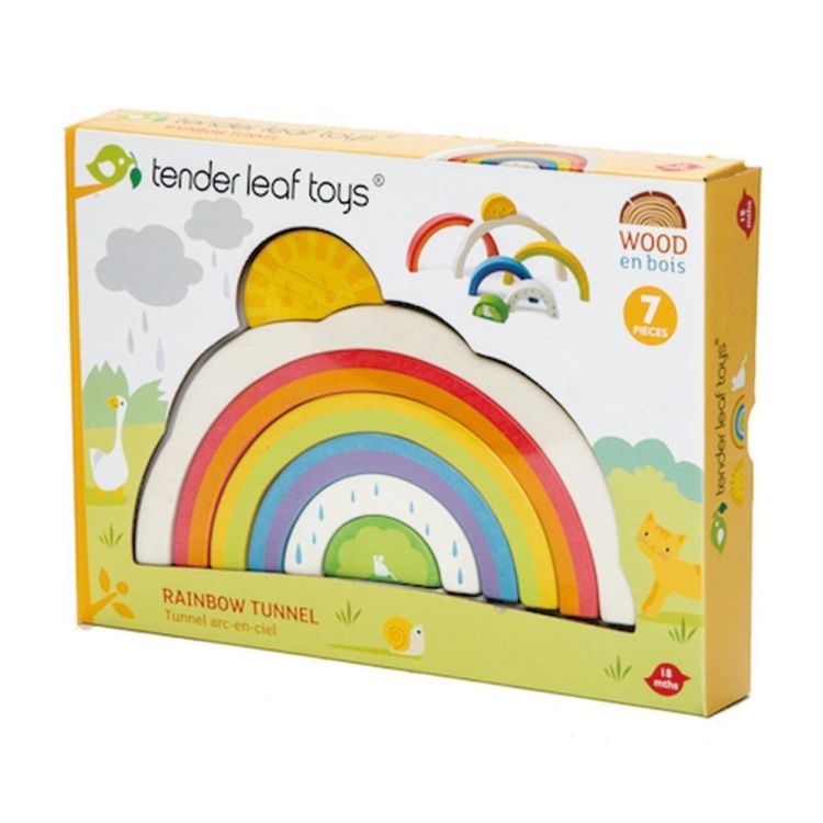 Tender Leaf Toys Houten Puzzel Regenboogtunnel (4608339) - SPADT - speelgoed met advies