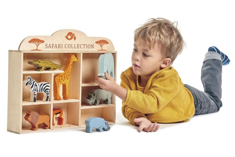 Tender Leaf Toys Houten Safaridieren (4608475) - SPADT - speelgoed met advies