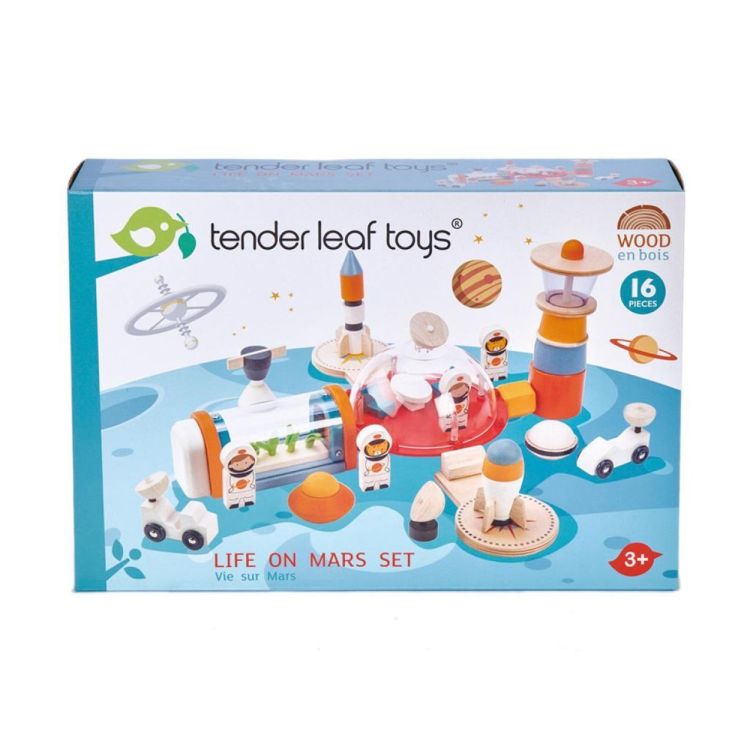 Tender Leaf Toys Houten speelset 'Het leven op Mars' (4608312) - SPADT - speelgoed met advies