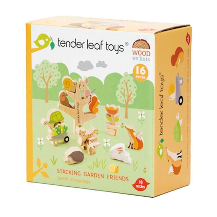 Tender Leaf Toys Houten Stapelboom Dieren (4608402) - SPADT - speelgoed met advies