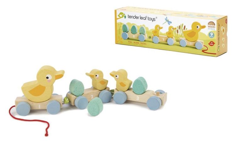 Tender Leaf Toys Houten Trekfiguur 'Eendjes' (4608350) - SPADT - speelgoed met advies