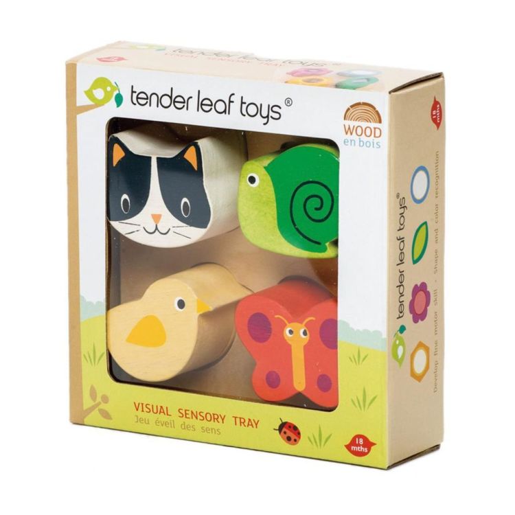 Tender Leaf Toys Houten Vormen/inlegpuzzel: voelen (4608406) - SPADT - speelgoed met advies