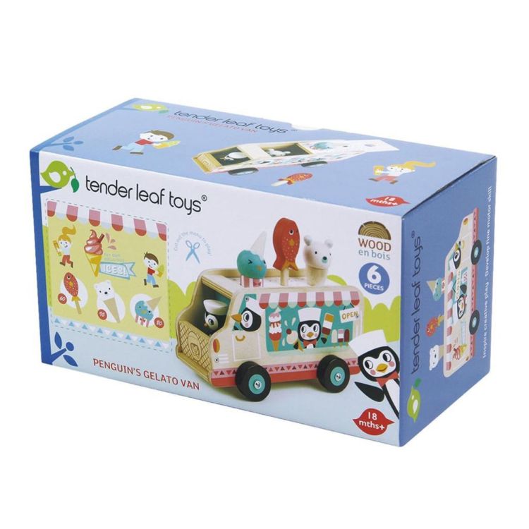 Tender Leaf Toys Pinguïns Ijskarretje (4608235) - SPADT - speelgoed met advies