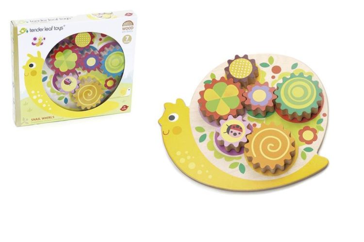 Tender Leaf Toys Slakkenhuisje met tandwielen (4608347) - SPADT - speelgoed met advies