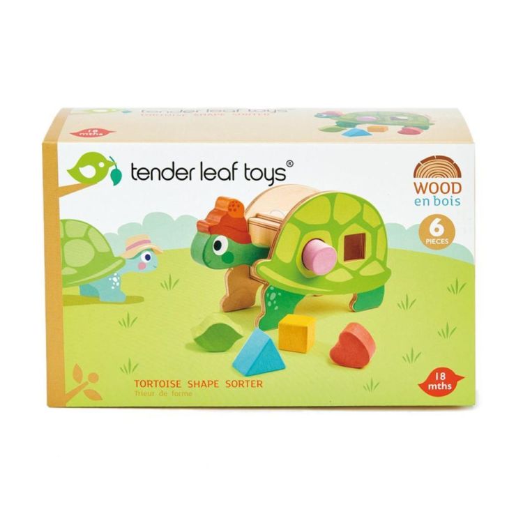 Tender Leaf Toys Sorteer- en vormendoos Schildpad (4608456) - SPADT - speelgoed met advies