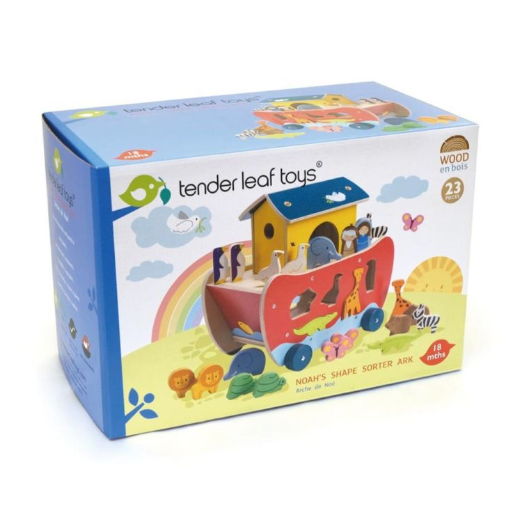 Tender Leaf Toys Sorteerboot Ark van Noah (4608305) - SPADT - speelgoed met advies