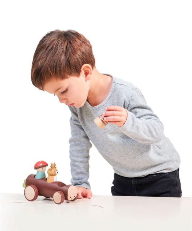 Tender Leaf Toys Taxi Bosdieren (4608386) - SPADT - speelgoed met advies