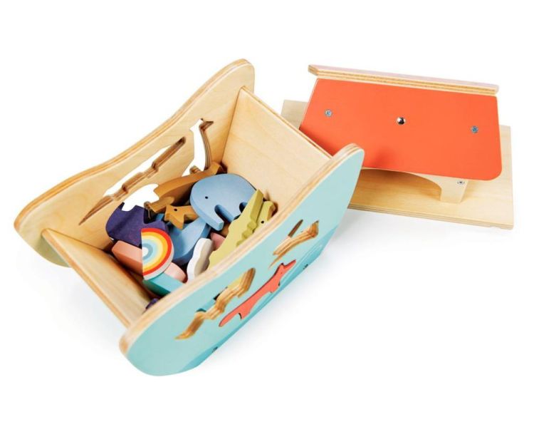 Tender Leaf Toys Vormendoos 'Kleine Ark van Noah' (4608307) - SPADT - speelgoed met advies