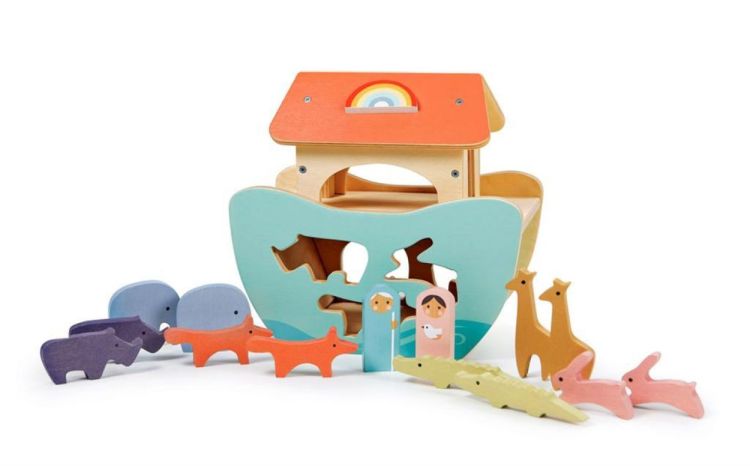 Tender Leaf Toys Vormendoos 'Kleine Ark van Noah' (4608307) - SPADT - speelgoed met advies