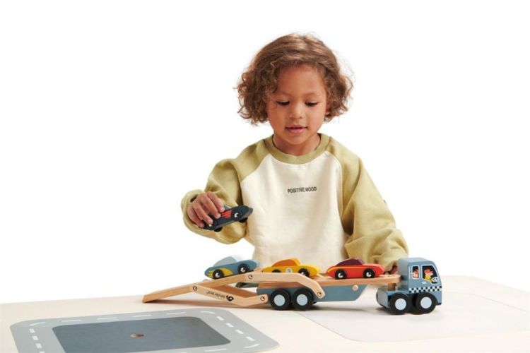 Tender Leaf Toys Vrachtwagen Autotransport (4608346) - SPADT - speelgoed met advies