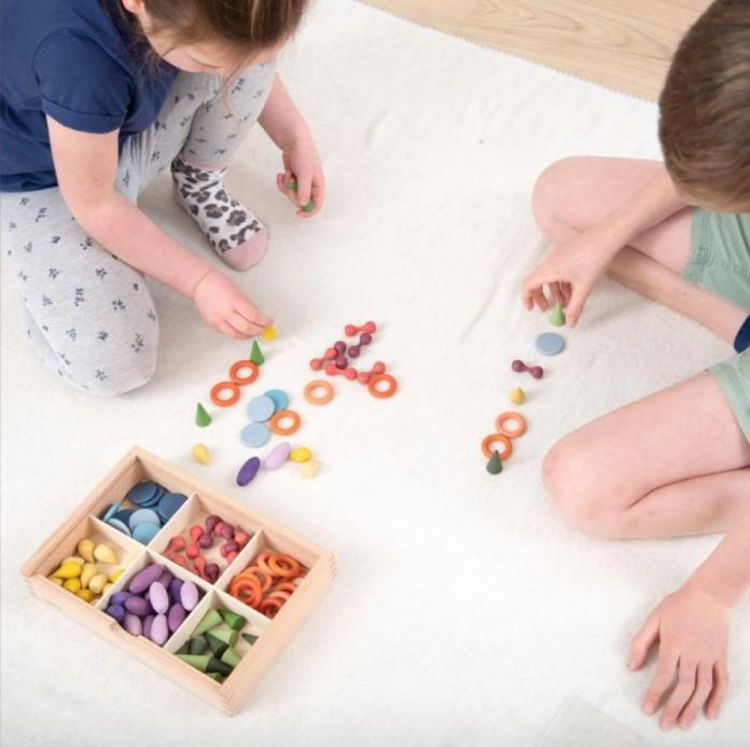 TickiT Houten Loose Parts Sorteerset (109) (73554) - SPADT - speelgoed met advies