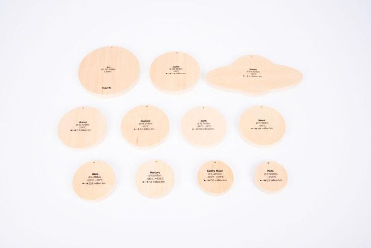 TickiT Houten Schijven Planeten (73482) - SPADT - speelgoed met advies
