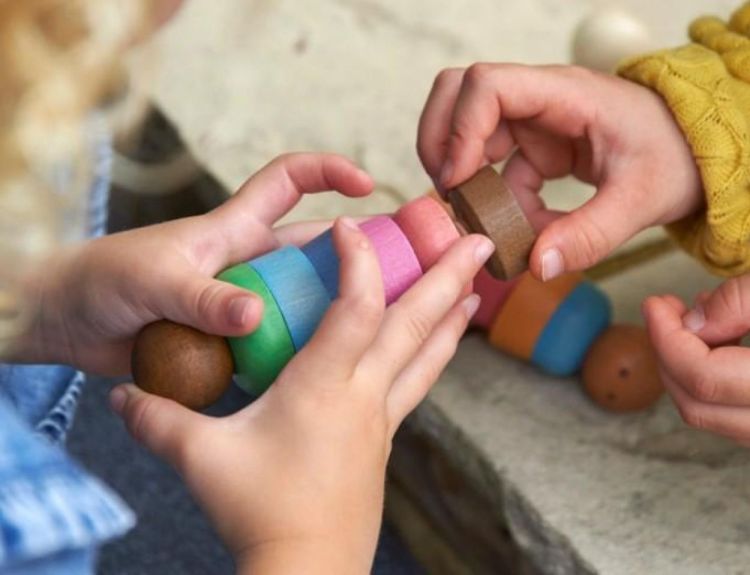 TickiT Regenboog Houten Poppetjes (15) (73526) - SPADT - speelgoed met advies