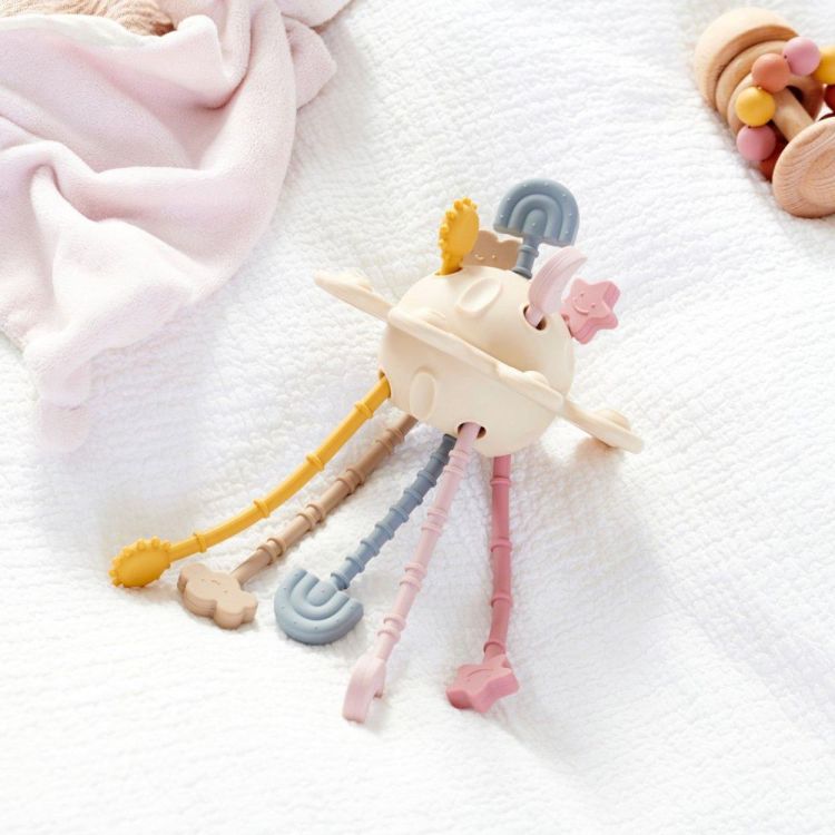 TickiT Silisoft Zip Pull Toy Earth (54567) - SPADT - speelgoed met advies