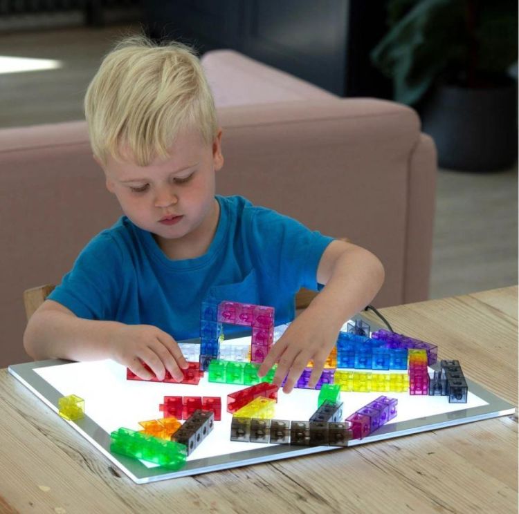 TickiT Transparante Linking Cubes (100) (73161) - SPADT - speelgoed met advies