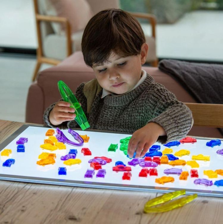 TickiT Transparante Sorteerfiguren Auto's (73149) - SPADT - speelgoed met advies