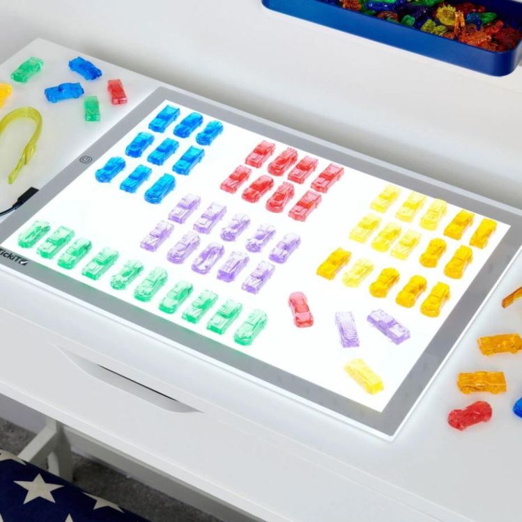 TickiT Transparante Sorteerfiguren Auto's (73149) - SPADT - speelgoed met advies