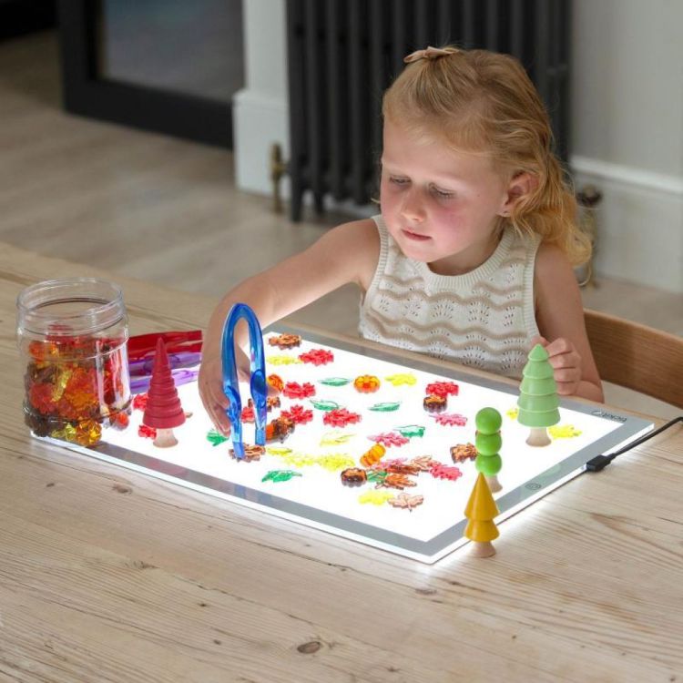 TickiT Transparante Sorteerfiguren Blaadjes en Vruchten (73167) - SPADT - speelgoed met advies