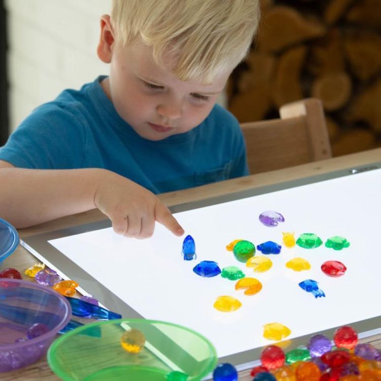 TickiT Transparante Sorteerfiguren Ruimtefiguren (73165) - SPADT - speelgoed met advies