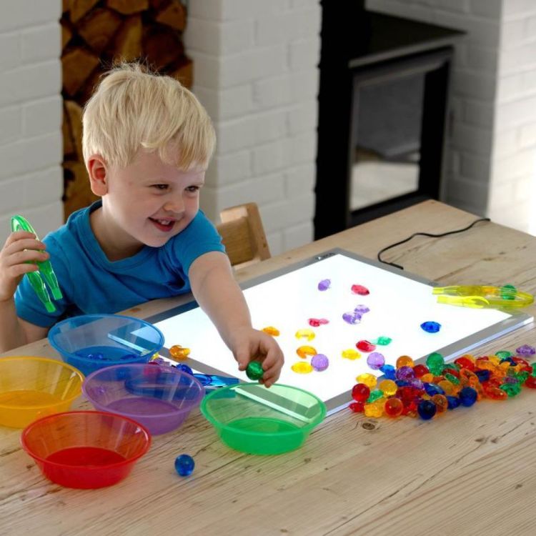 TickiT Transparante Sorteerfiguren Ruimtefiguren (73165) - SPADT - speelgoed met advies