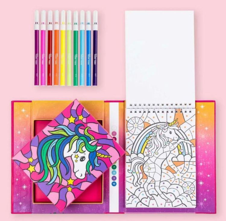 Tiger Tribe Kleuren op Nummer 'Unicorn Dreaming' (TR60352) - SPADT - speelgoed met advies