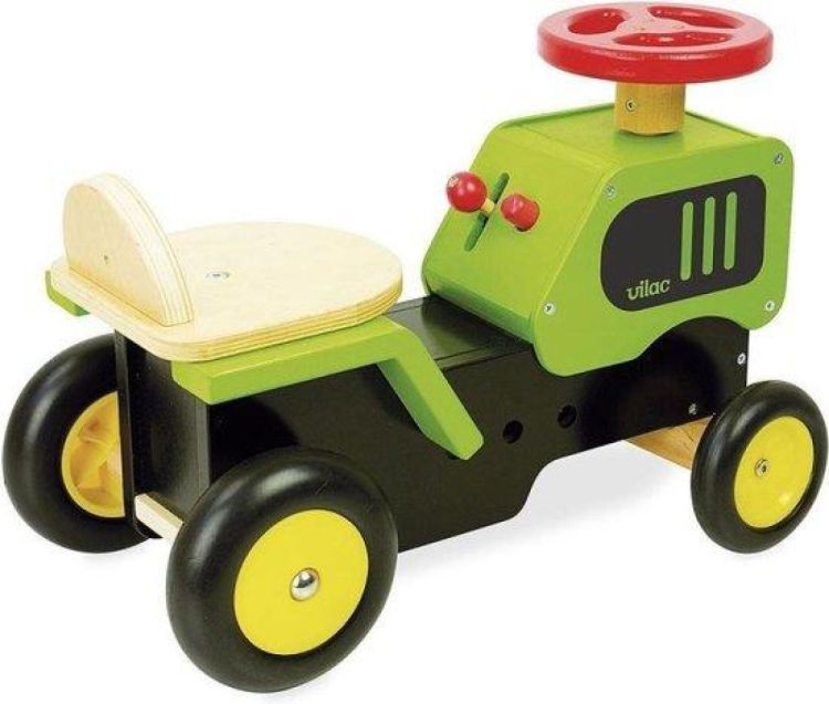 Vilac Houten Loopwagen Tractor (1027) - SPADT - speelgoed met advies