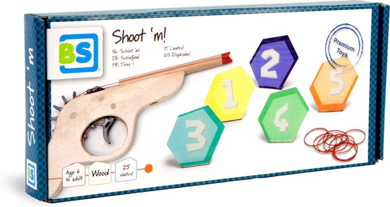 BS Toys Shoot 'M Elastiekpistool (BST-GA409) - SPADT - speelgoed met advies