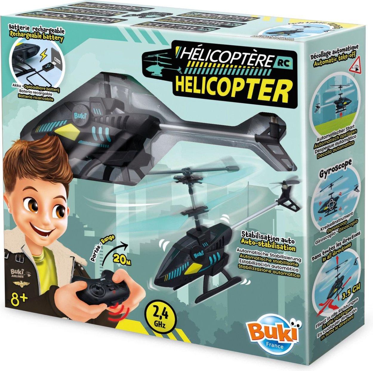 BUKI RC Helikopter Drone (BU37295) - SPADT - speelgoed met advies