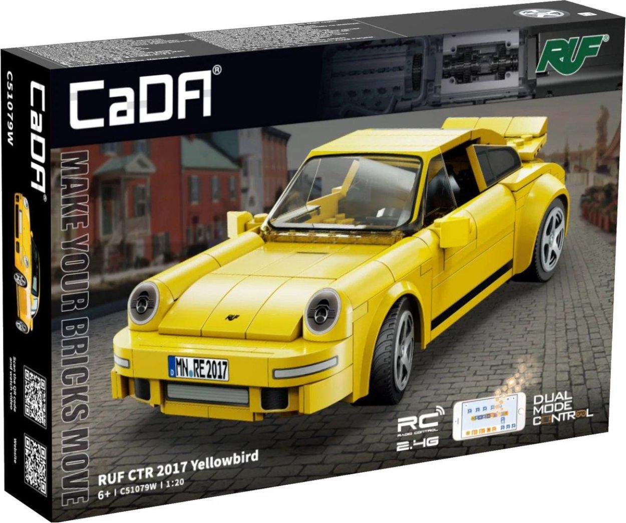 CaDA RUF CTR 2017 Yellowbird (1:20) (CDC51079W) - SPADT - speelgoed met advies