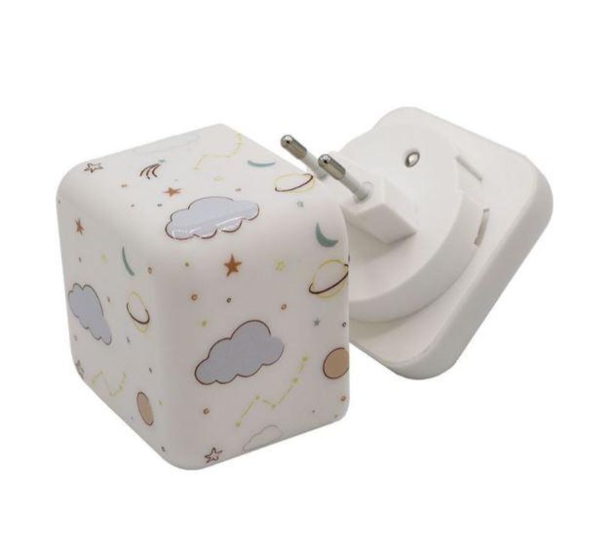 Cloud-B Cube B Nachtlampje Ruimte (CLB-CUBEB-SPA) - SPADT - speelgoed met advies