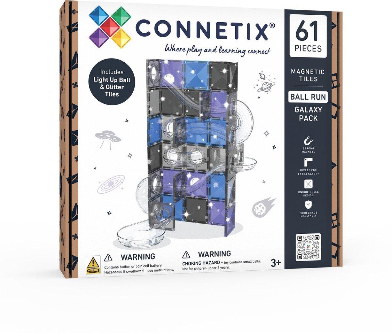 Connetix Ball Run Galaxy Pack (CT-BA-G0061-GL) - SPADT - speelgoed met advies