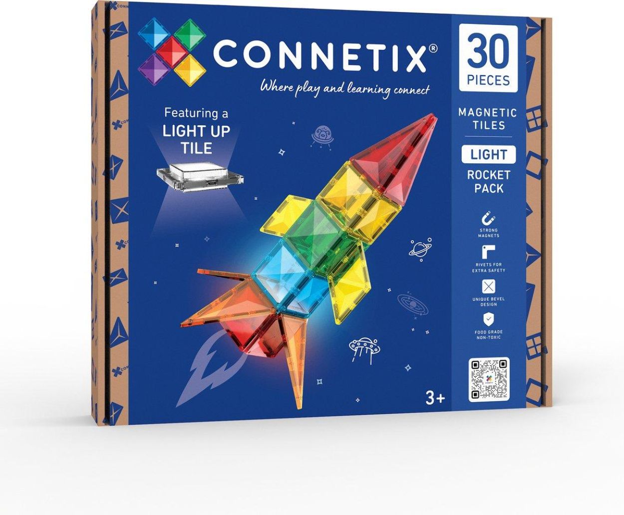 Connetix Light Up Rocket Pack (CT-L-00030-RO) - SPADT - speelgoed met advies