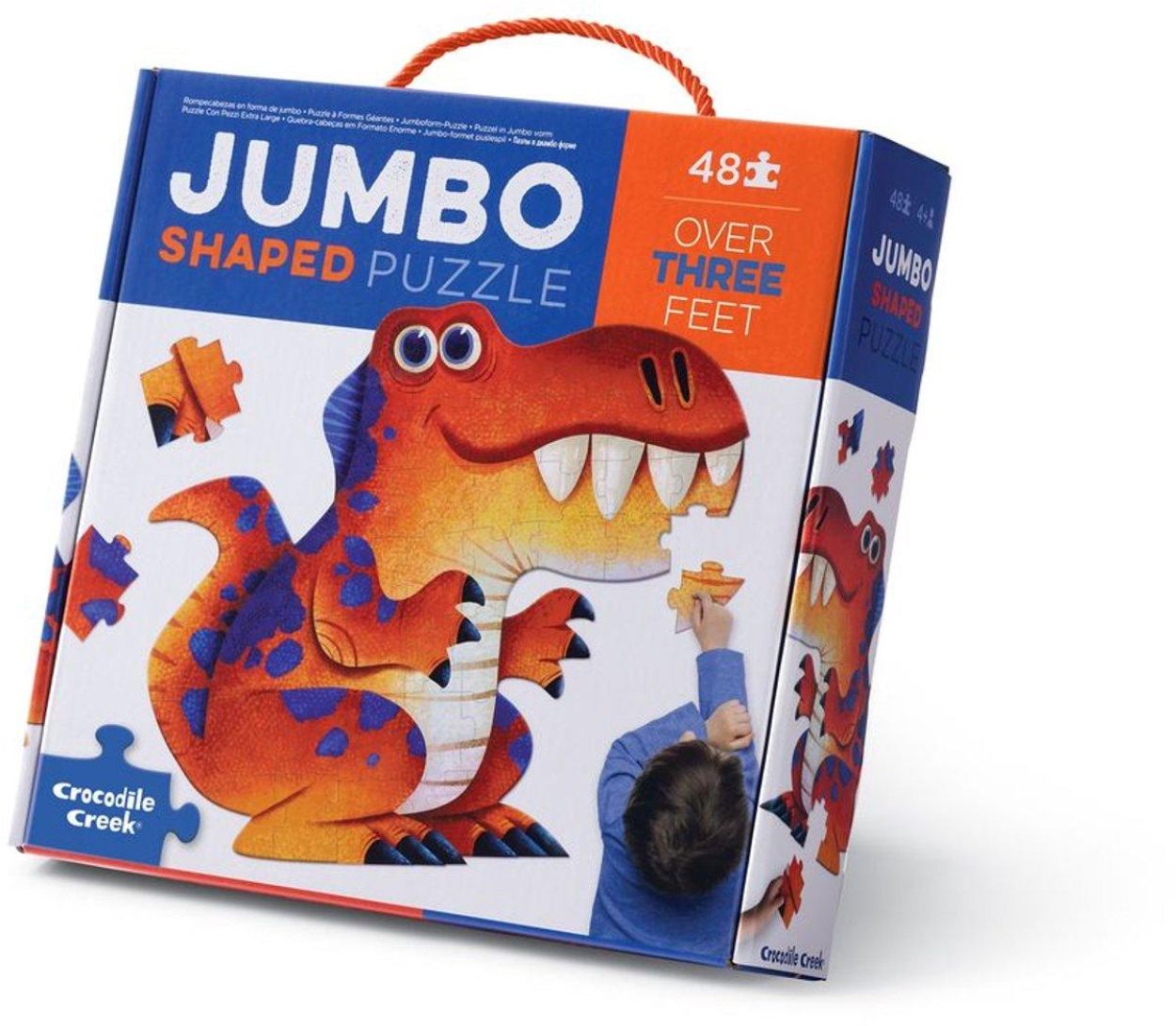 Crocodile Creek Jumbo Vormenpuzzel 'Dinosaurus' (CC29701) - SPADT - speelgoed met advies