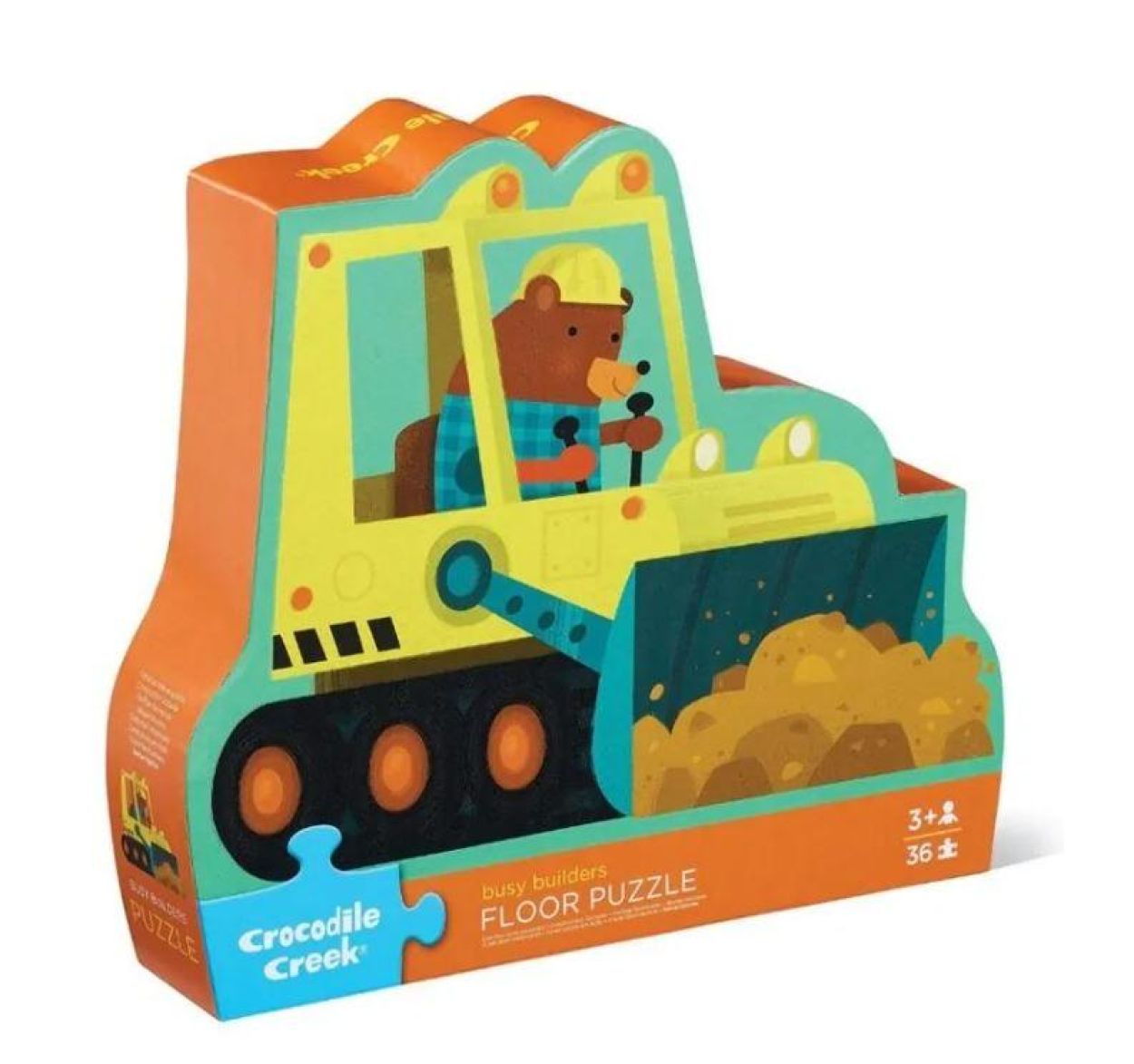 Crocodile Creek Vloerpuzzel 'Busy Builders' (36) (CC40907) - SPADT - speelgoed met advies