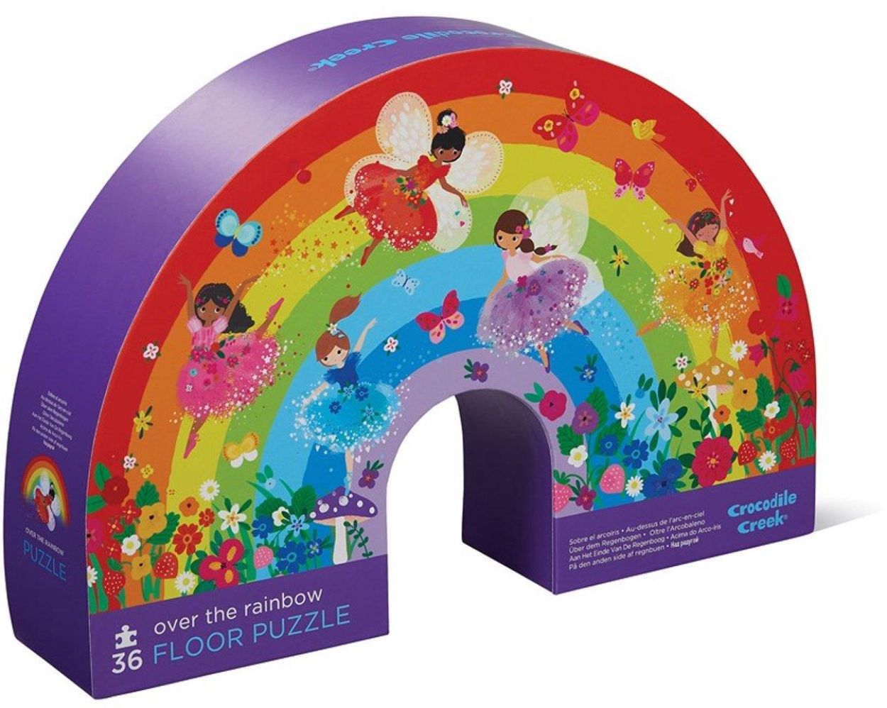 Crocodile Creek Vloerpuzzel 'Over de Regenboog' (36) (3191) - SPADT - speelgoed met advies