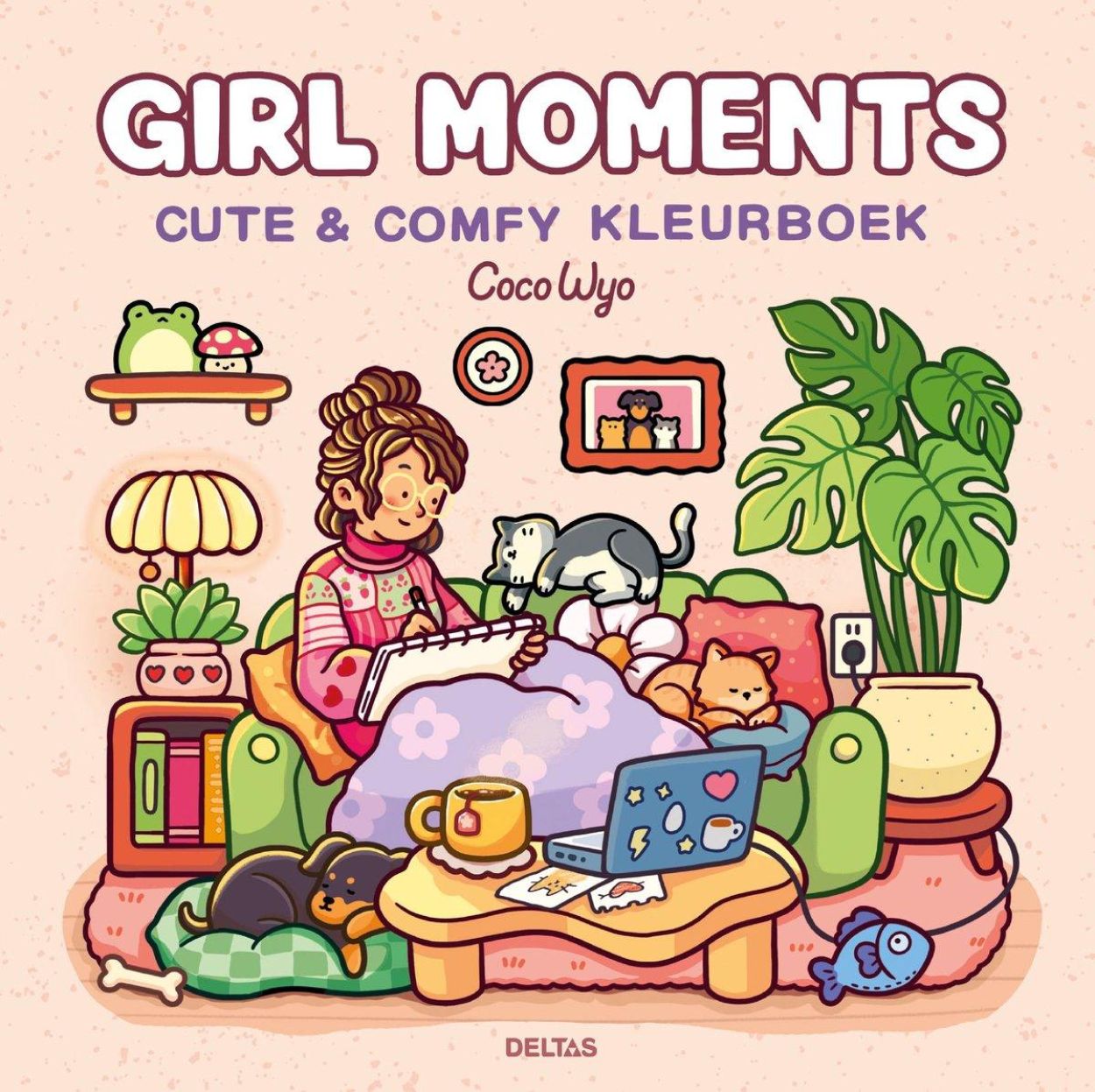 Deltas Uitgeverij Girl Moments Cute & Comfy Kleurboek (0102280) - SPADT - speelgoed met advies