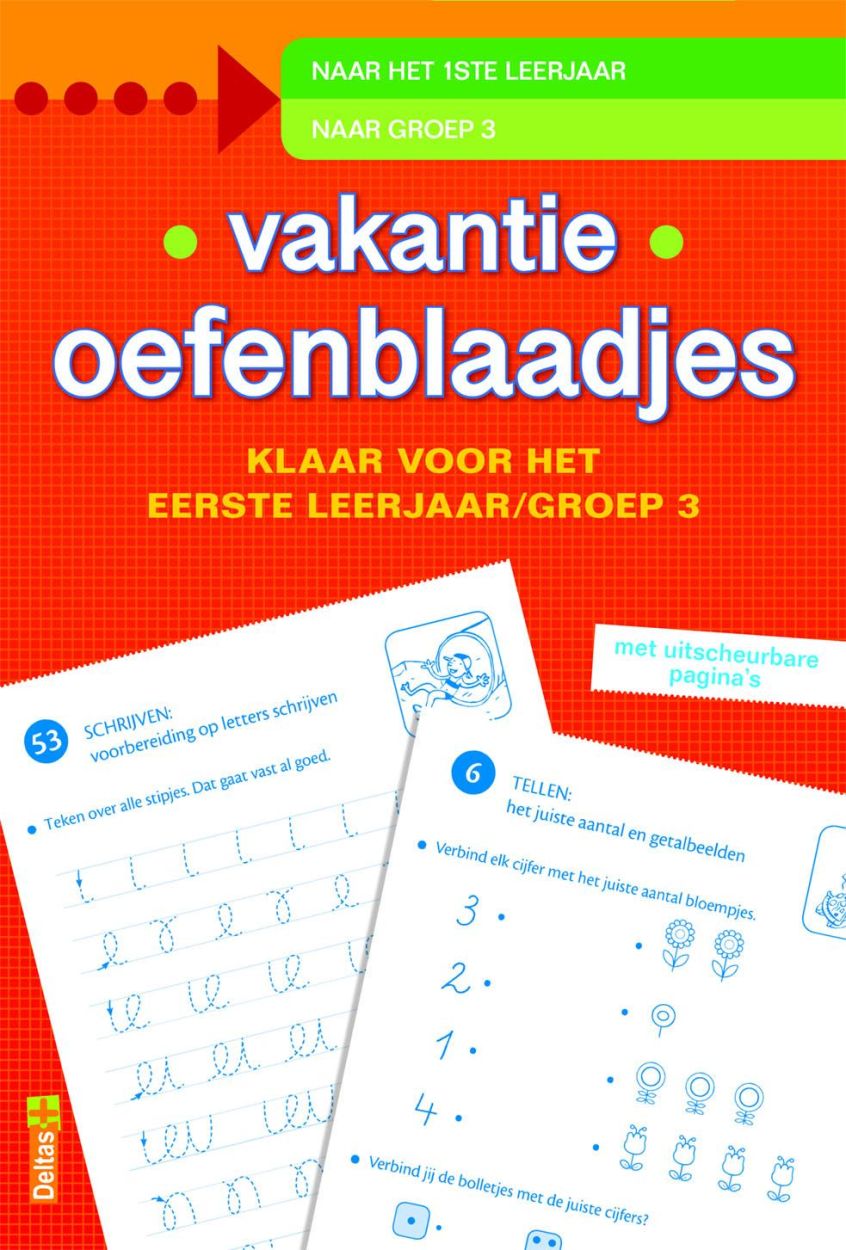 Deltas Uitgeverij Vakantie Oefenblaadjes 'Klaar voor het 1e leerjaar' (0640316) - SPADT - speelgoed met advies