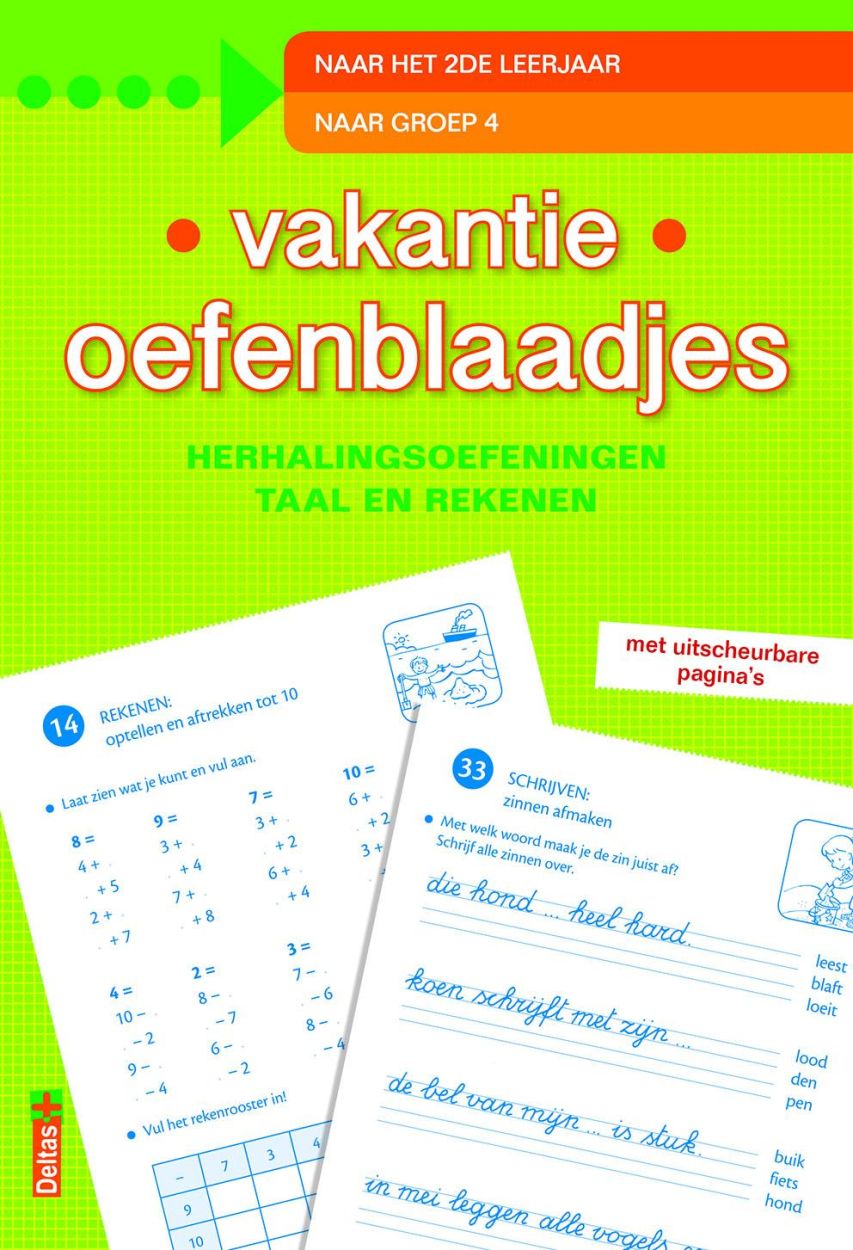 Deltas Uitgeverij Vakantie Oefenblaadjes 'Naar het 2e leerjaar' (0640311) - SPADT - speelgoed met advies