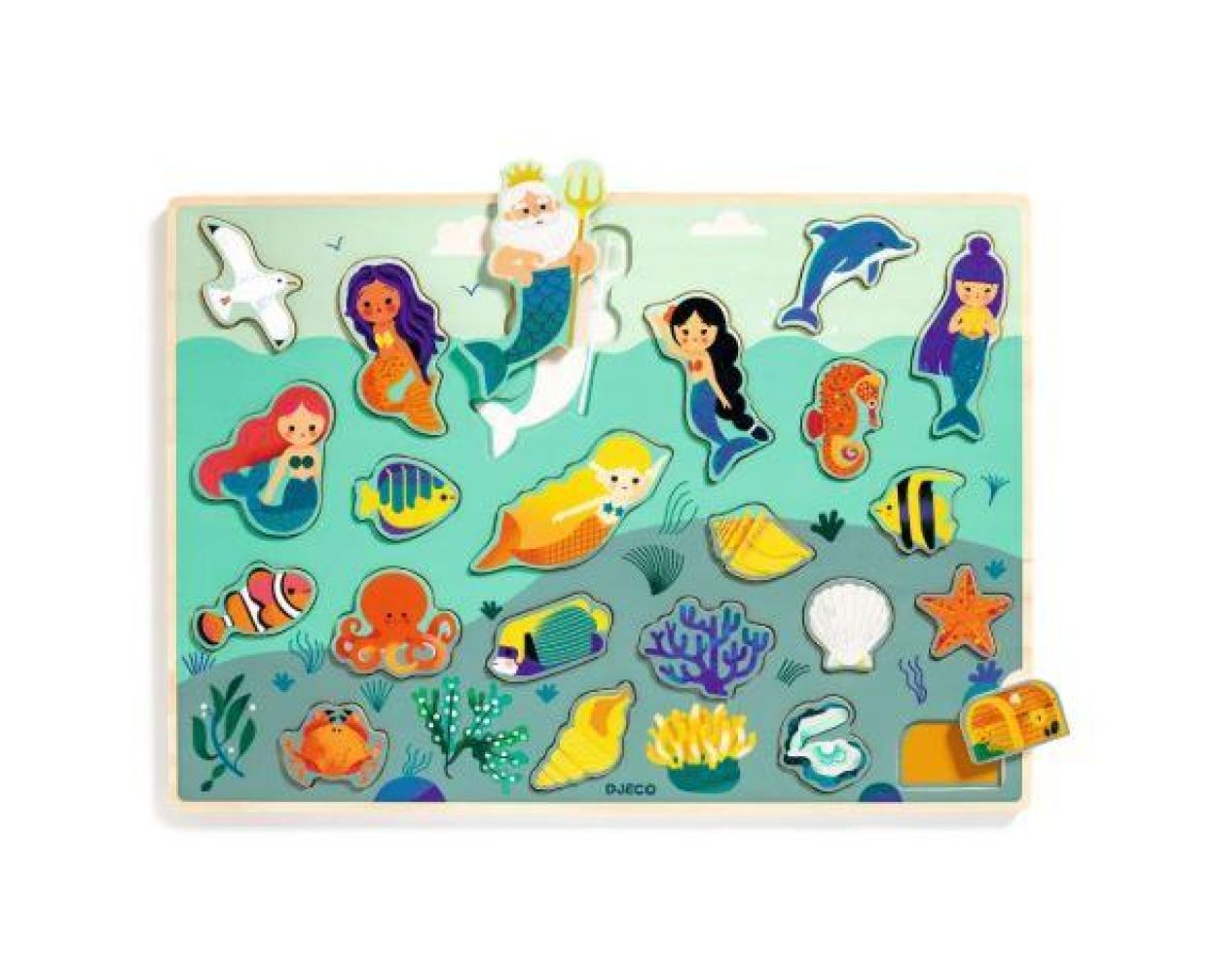 Djeco Inlegpuzzel Zee (dj01833) - SPADT - speelgoed met advies