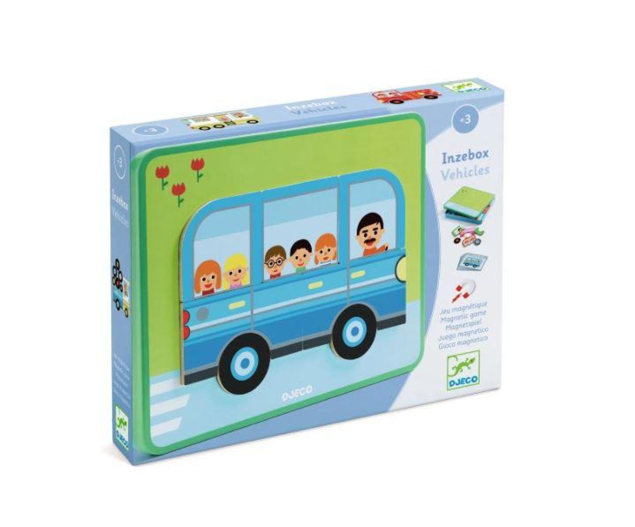 Djeco Inzebox 'Voertuigen' Magneten (dj03074) - SPADT - speelgoed met advies